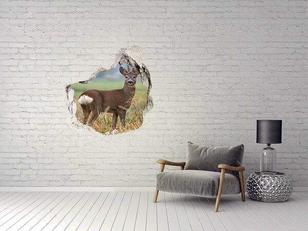 Díra 3D fototapeta na stěnu nálepka Srna nd-p-65048676