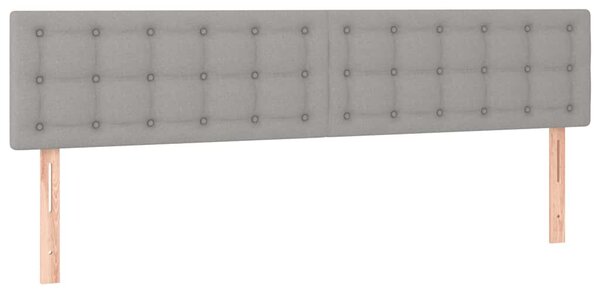 Box spring postel s matrací světle šedá 120x190 cm textil 3270432
