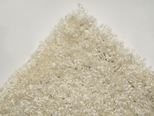 Mono Carpet, Kusový koberec Efor Shaggy 2137 Cream, 80x150, bílá, ložnice