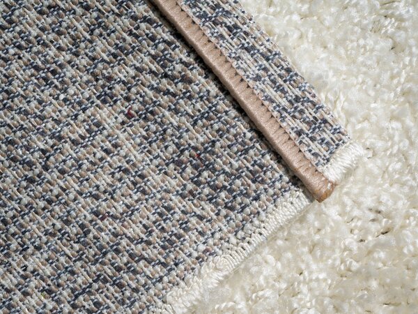 Mono Carpet, Kusový koberec Efor Shaggy 2137 Cream, 80x150, bílá, ložnice