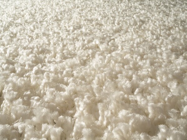 Mono Carpet, Kusový koberec Efor Shaggy 2137 Cream, 80x150, bílá, ložnice