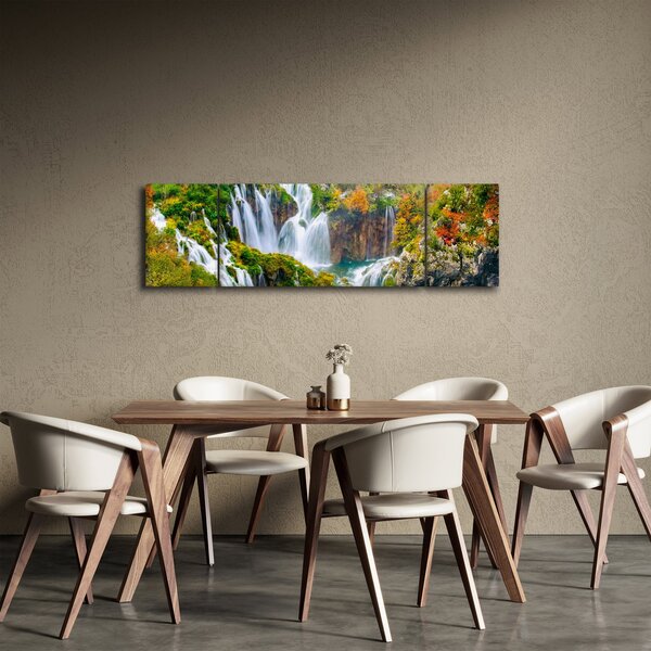 Obraz - Národní park Plitvická jezera (170x50 cm)