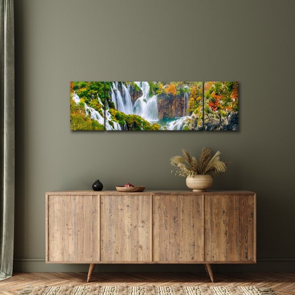 Obraz - Národní park Plitvická jezera (170x50 cm)