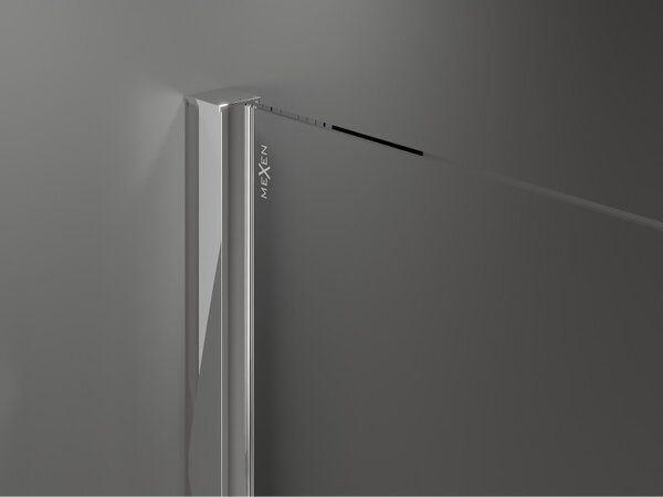 Mexen Velar Duo, posuvné sprchové dveře do otvoru 140 cm, 8mm šedé sklo, chromová, 871-140-000-42-01
