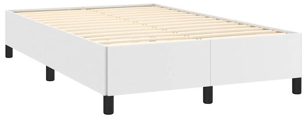Box spring postel s matrací bílá 120x190 cm umělá kůže 3270452
