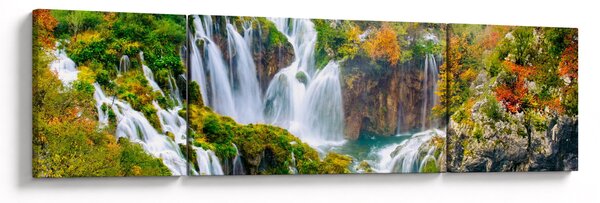 Obraz - Národní park Plitvická jezera (170x50 cm)
