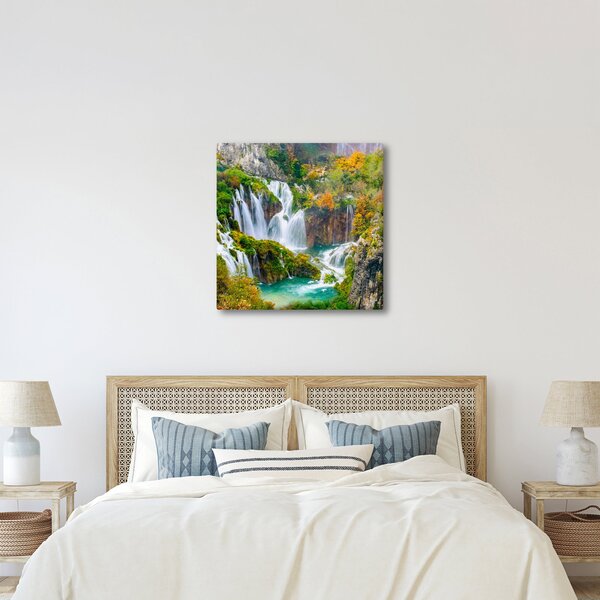 Obraz - Národní park Plitvická jezera (30x30 cm)