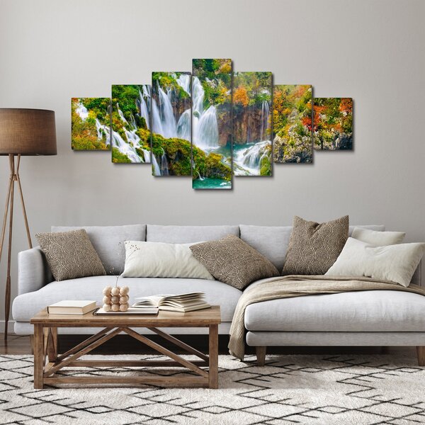 Obraz - Národní park Plitvická jezera (210x100 cm)