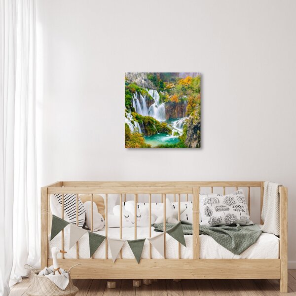 Obraz - Národní park Plitvická jezera (30x30 cm)