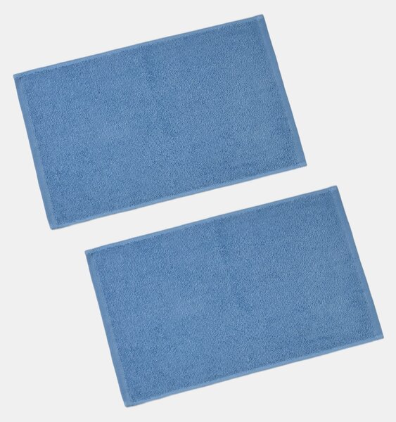 Sinsay - Jednobarevné bavlněné ručníky 2 pack - modrá