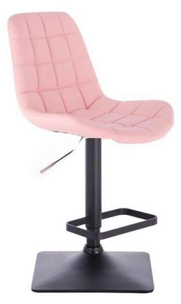 LuxuryForm Barová židle PARIS na černé podstavě - růžová