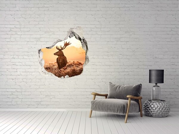 Díra 3D fototapeta na stěnu Jelen východ slunce nd-p-65543404