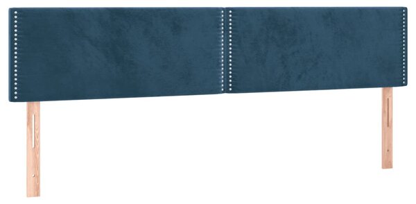 Box spring postel s matrací tmavě modrá 120x190 cm samet 3270467