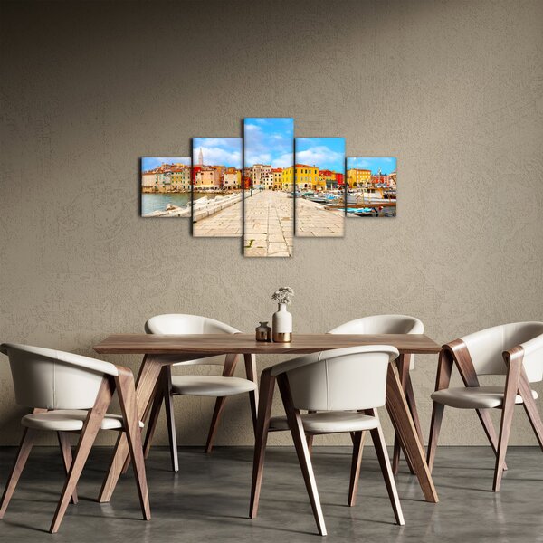 Obraz - Staré istrijské město v Poreči, Chorvatsko (125x70 cm)
