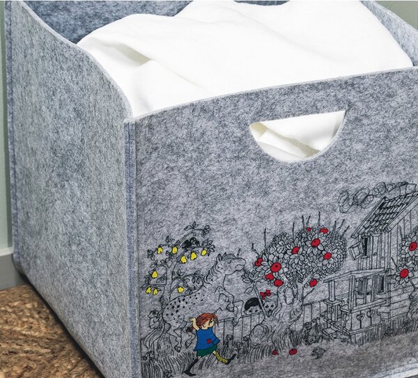 Muurla Úložný koš Pippi The way home 33x33cm