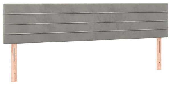 Box spring postel s matrací světle šedá 120x190 cm samet 3270475