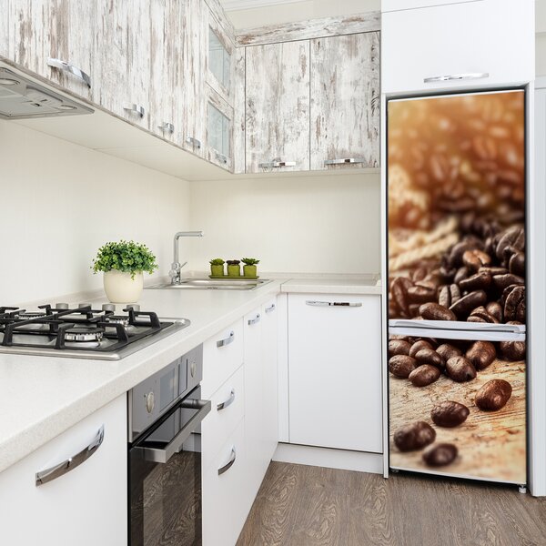 Nálepka na ledničku samolepící Zrnka kávy FridgeStick-70x190-f-122026573