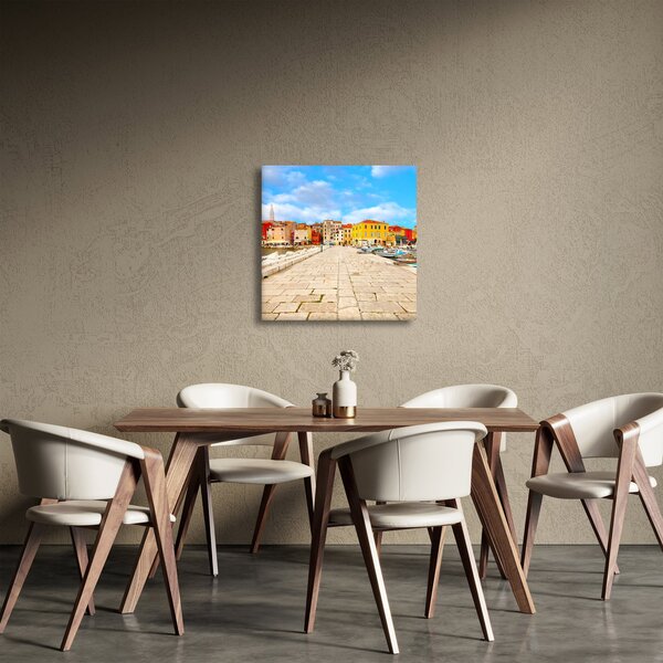 Obraz - Staré istrijské město v Poreči, Chorvatsko (30x30 cm)