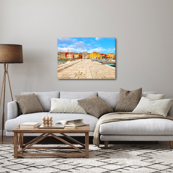 Obraz - Staré istrijské město v Poreči, Chorvatsko (70x50 cm)
