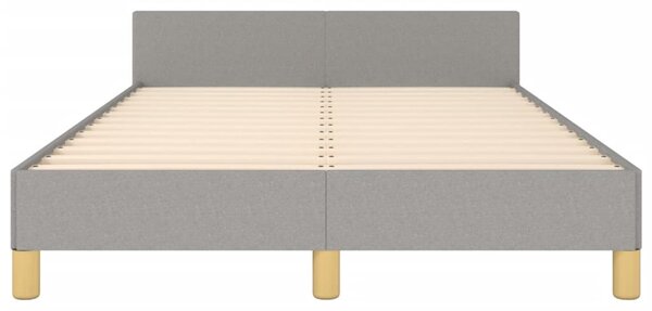 Rám postele bez matrací světle šedá 120x190 cm textil 3270506