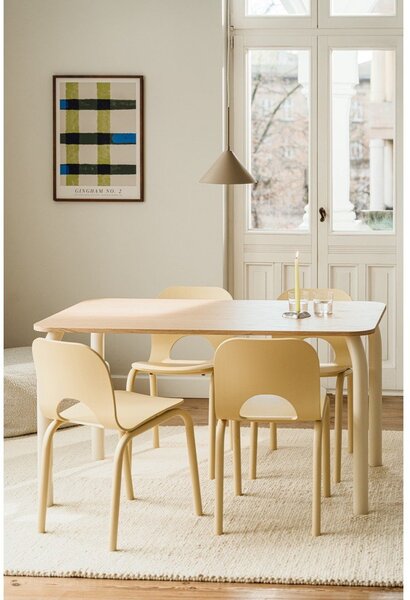 Jídelní stůl s deskou v dubovém dekoru 80x140 cm Meko – noo.ma