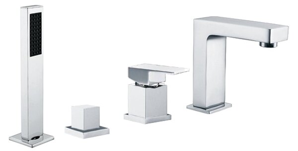 Mexen Cube baterie vanová, chrom - 72932-00
