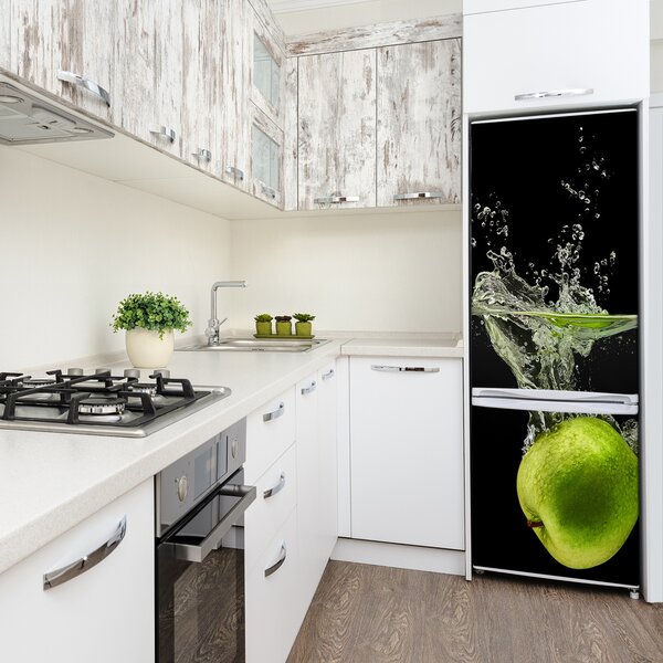 Nálepka na ledničku fototapeta Zelené jablka FridgeStick-70x190-f-122126544