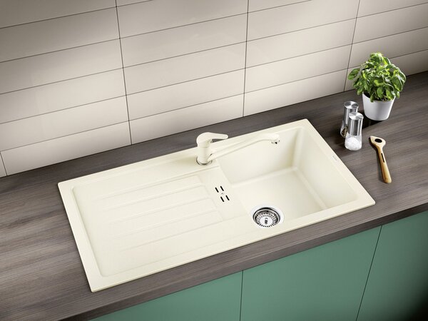 Blanco Daras, stojánková dřezová baterie, bílá, BLA-517724