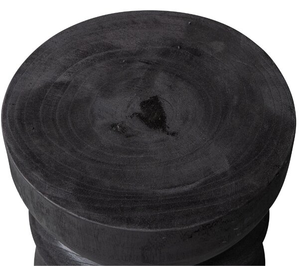WOOOD Černá dřevěná stolička Brandan 40 cm