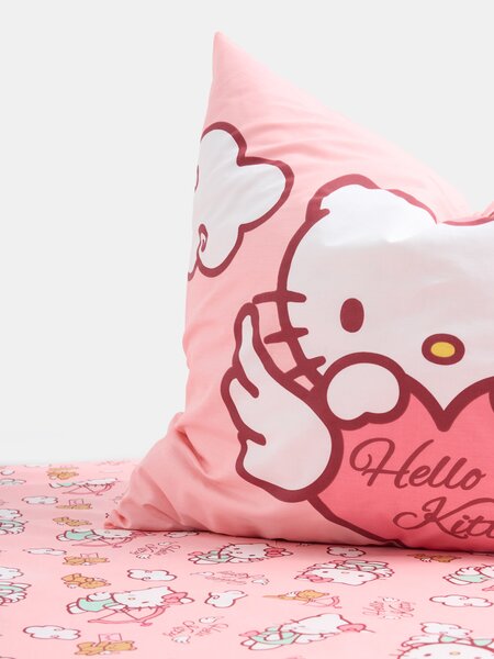 Sinsay - Bavlněná souprava povlečení Hello Kitty - růžová