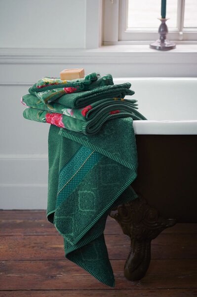 Pip studio ručník Soft Zellinge zelený Zelená 30x50 cm
