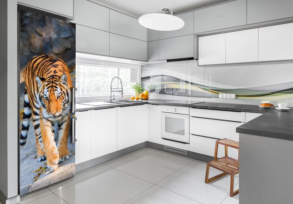 Nálepka fototapeta lednička Tygr FridgeStick-70x190-f-122340685
