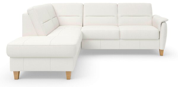 ROHOVÁ SEDAČKA, kůže, bílá Sit & More - Sedací soupravy, Online Only