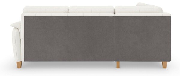ROHOVÁ SEDAČKA, kůže, bílá Sit & More - Sedací soupravy, Online Only