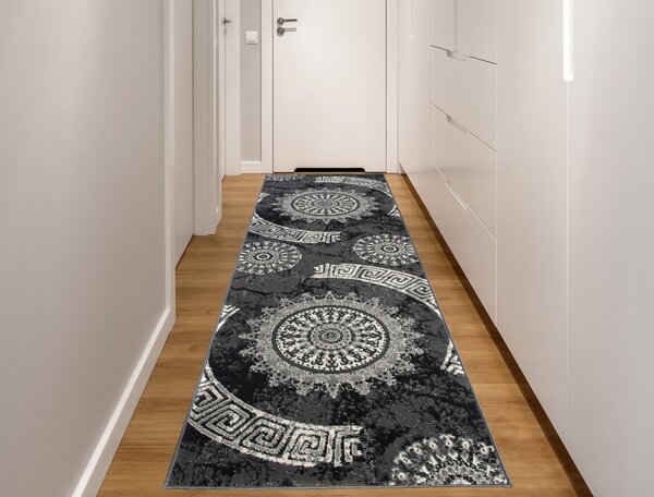 Makro Abra Koberec Běhoun CHEAP K870A tmavě šedý Rozměr: 60x100 cm