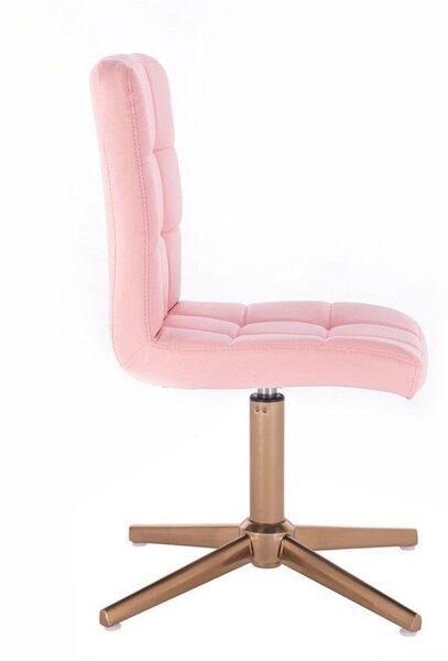 LuxuryForm DESIGN Židle TOLEDO na zlatém kříži - růžová