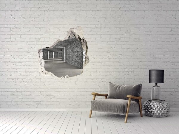 Díra 3D fototapeta nálepka Tunel z cihly nd-p-73658635