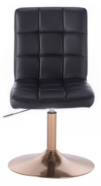LuxuryForm DESIGN Židle TOLEDO na zlatém talíři - černá