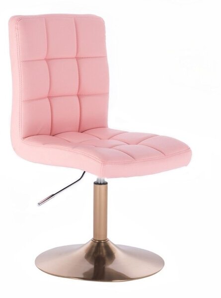 LuxuryForm DESIGN Židle TOLEDO na zlatém talíři - růžová