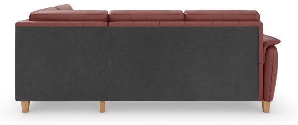 ROHOVÁ SEDAČKA, kůže, červenohnědá Sit & More - Sedací soupravy, Online Only