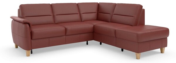 ROHOVÁ SEDAČKA, kůže, červenohnědá Sit & More - Sedací soupravy, Online Only