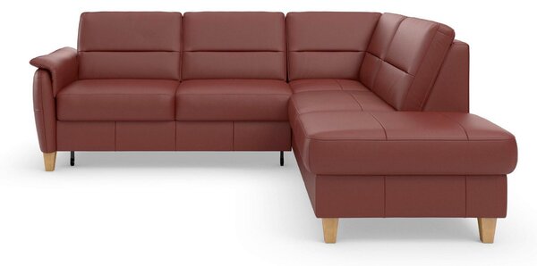 ROHOVÁ SEDAČKA, kůže, červenohnědá Sit & More - Sedací soupravy, Online Only