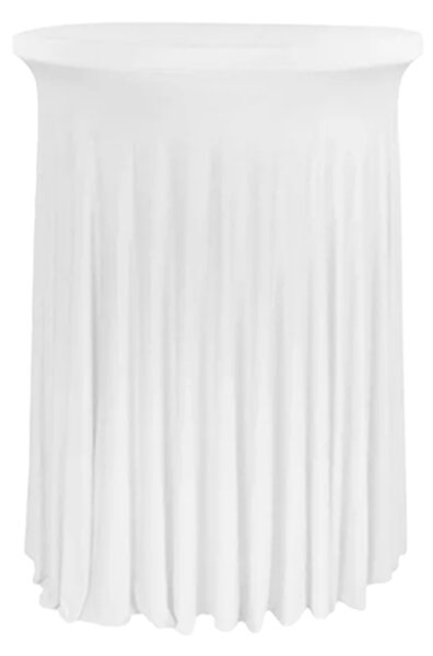 Ubrus kulatý MEBLE ODNOWA bílý polyester 80 cm