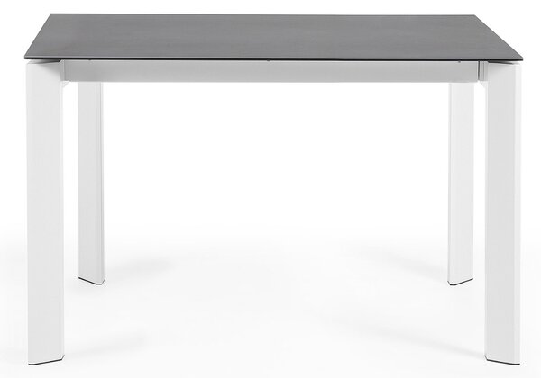 Antracitově šedý keramický rozkládací jídelní stůl Kave Home Axis III. 120/180 x 80 cm