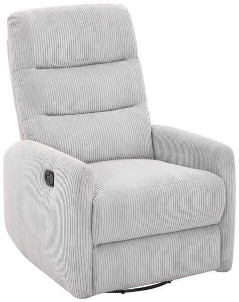 RELAXAČNÍ KŘESLO, kov, textil, světle šedá Carryhome - Relaxační křesla