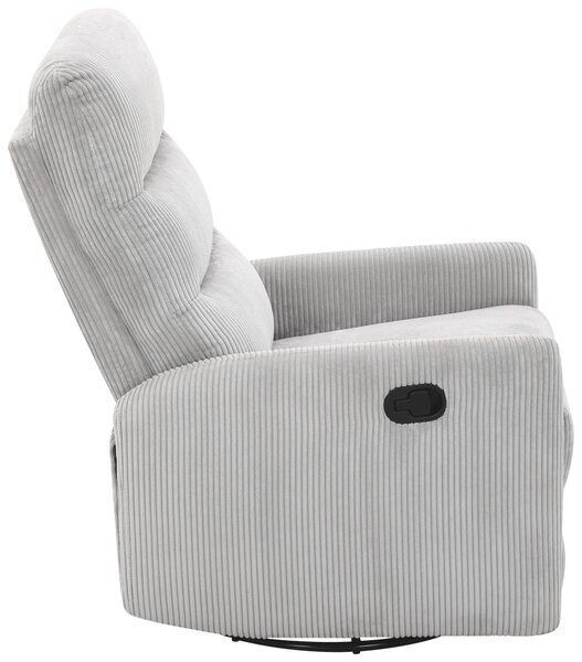 RELAXAČNÍ KŘESLO, kov, textil, světle šedá Carryhome - Relaxační křesla