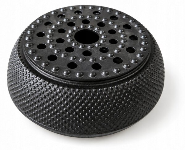 LITINOVÝ OHŘÍVAČ Ø 15 CM ČERNÝ NA ČAJ A KÁVU POD KONVICE