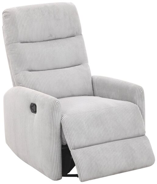 RELAXAČNÍ KŘESLO, kov, textil, světle šedá Carryhome - Relaxační křesla