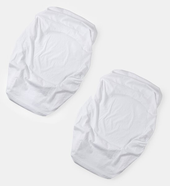 Sinsay - Bavlněná prostěradla z odolné tkaniny s gumou 2 pack - bílá