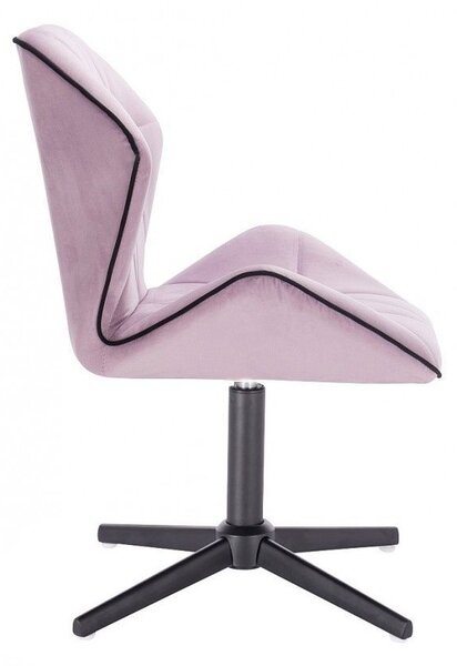 LuxuryForm DESIGN Židle MILANO MAX VELUR na černém kříži - levandule